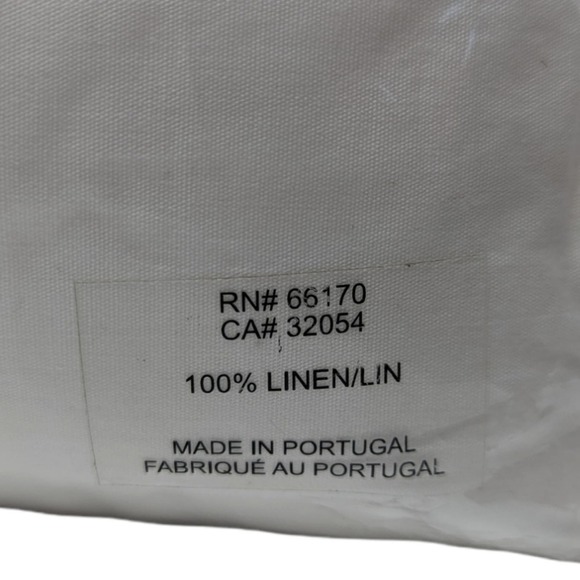 NEW Anthropologie Jazzy Stitched Linen White California King Duvet - Picture 5 of 10